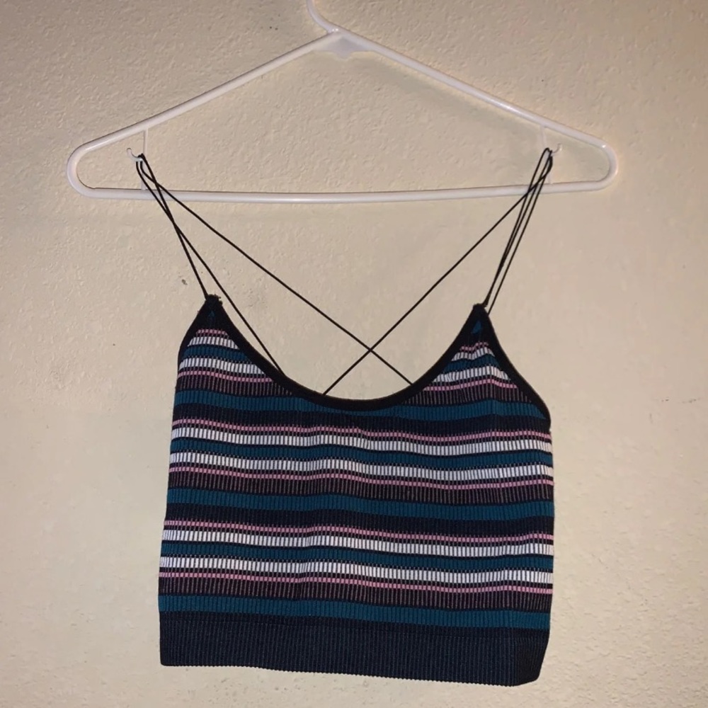 striped crop top